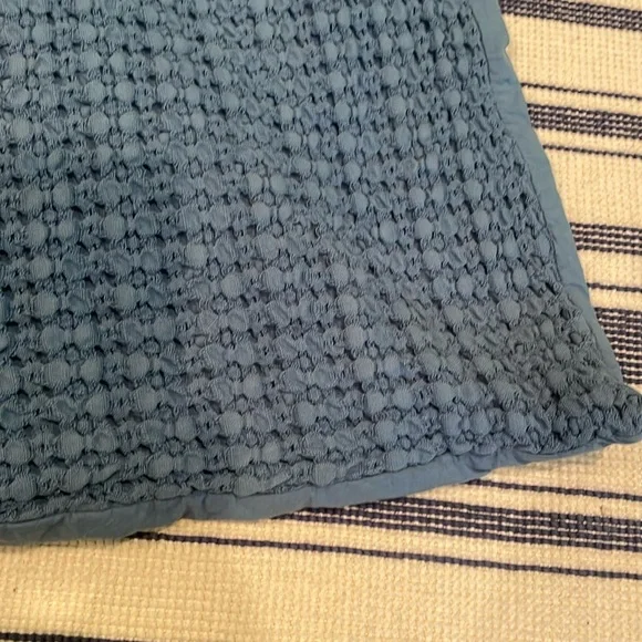 NWOT Serena & Lily Set of 2 Montauk Euro Shams in French Blue - Picture 7 of 7